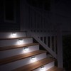 2Pcs Solar Fence Lights 6LED Garden Light Waterproof Decorative Lamps