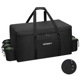 Carry Bag for Weber Q1000 Q1200 Liquid Propane Grill - 1680D Heavy Duty Water Resistant Outdoor BBQ Bag With Multi-pockets and Padded Handle