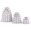 Amoyie 3 pcs Drawstring Storage Bag Set for Cosmetic Travel