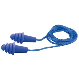 Elvex Quattro Ep-411 Corded Reusable Ear Plug - 25 Nrr, 1 Pair, No Case