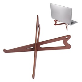 FREEBLOSS Wood Laptop Stand Detachable Computer Stand for Desk Vertical Laptop Holder Computer Riser Wooden Desk Accessories