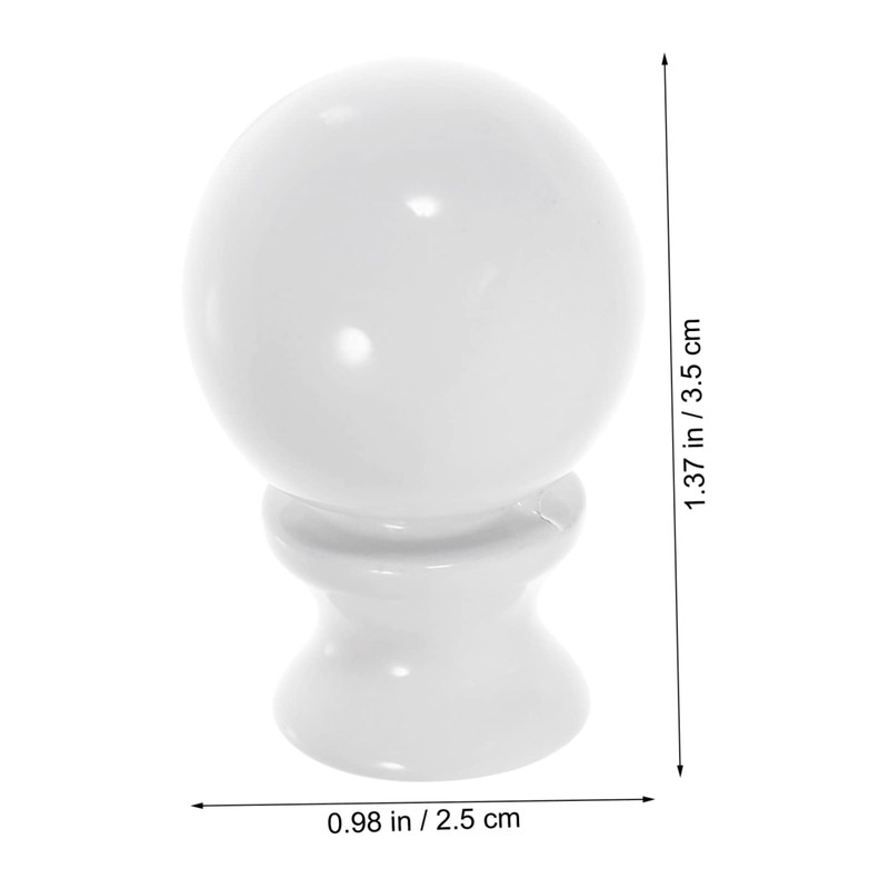 Operitacx 6Pcs Solid Zinc Alloy Lamp Finials Decorative Lamp Shade