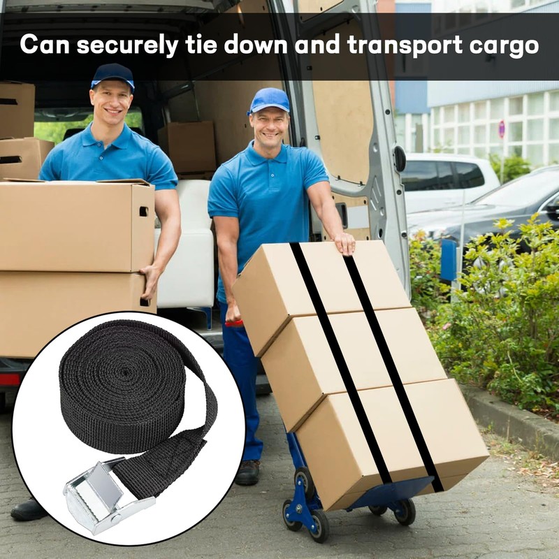 Pack of 4 lashing straps, 2 m, lashing straps, lashing