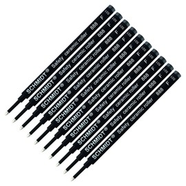 888F Pack of 10 Black Ceramic Rollerball Refills