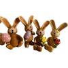 khevga Easter Decorative Figures - Set of 8 Small Wooden