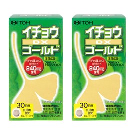 イチョウ葉サプリメント【イチョウ DXゴールド 約30日分 250mgX240粒】イチョウ葉エキス フラボノイド テルペンラクトン【井藤漢方製薬】×2個