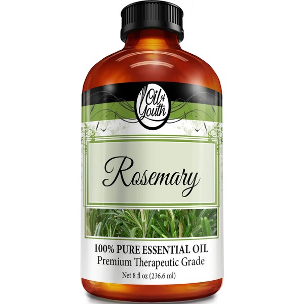 Oil of Youth Essential Oils 8oz - Rosemary Essential Oil - 8 Fluid Ounces