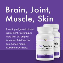Stop Aging Now PurZanthin Ultra Natural Astaxanthin 12 MG Softgels (1 Pack)