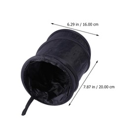Cubo de Basura Plegable para Coche 2 Piezas Negro, Organizador Portátil