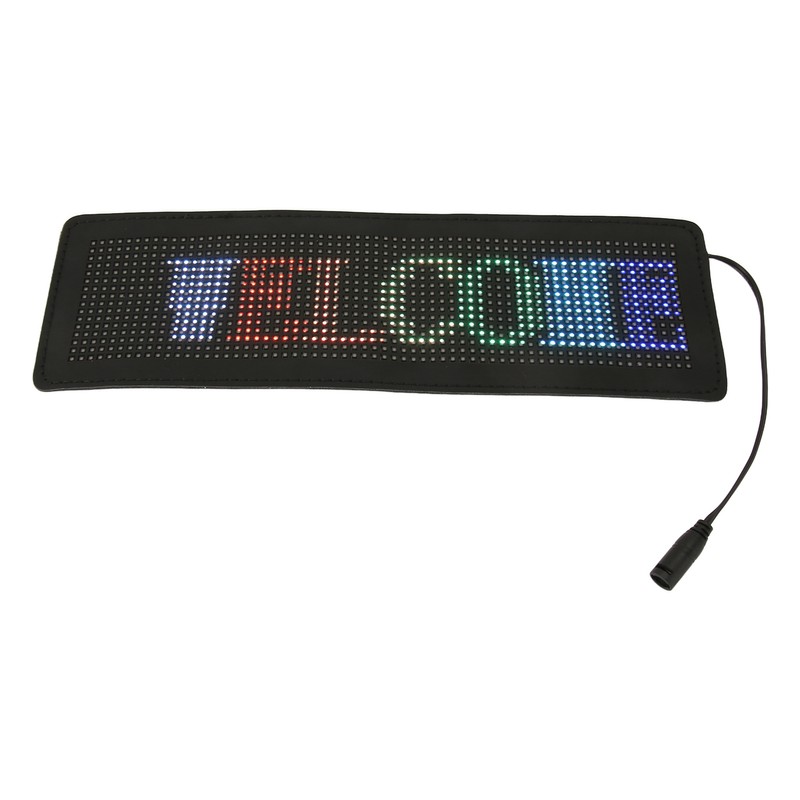 LED Car Sign App Programmable USB 5V Car Plug 12‑24V