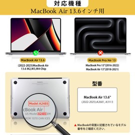 STARY Nephysique Filter for MacBook Air 13.6 Inch 2022-2025 M4/M3/M2/M1 Magnetic Privacy Filter Anti-Prying Film Anti-Glare Blue Light Cut Scratch Resistant Double Sided with Webcam Cover