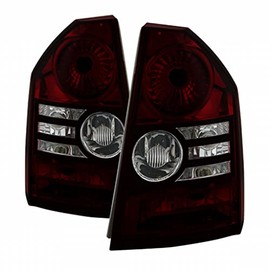 Spyder For Chrysler 300 2008 2009 2010 Xtune Tail Lights Pair LED Red Smoked | 9033834