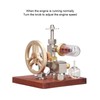 Adjustable Speed Stirling Engine Model Hot Air External Combustion Engine