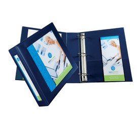 Avery 68033 - Carpeta de 3 anillas, anillos EZD de 2 pulgadas, 1 carpeta azul marino
