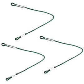 AINIKEY 8mm (5/16") Prusik Swen Eye-to-Eye Pre-Sewn 30 inch / 45 inch Climbing Utility Cord Multipurpose for Outdoor Climbing Arborist Mountaineering Rope Black | 45 inch | Pack of 3