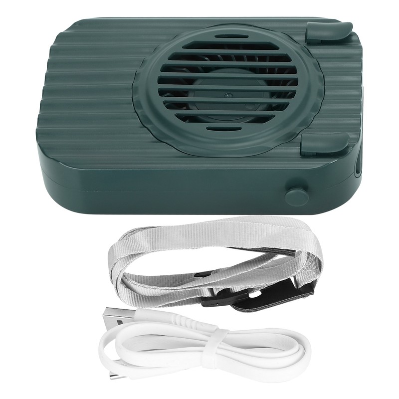 Mini Neck Fan Creative USB Portable HandsFree Wearable Lazy Hanging
