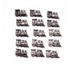 Trains Push Pins, Set of 15, Antique Silver