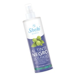 Tinte Bifásico Sheló Nabel Cabello Negro Que Matiza Canas Protege