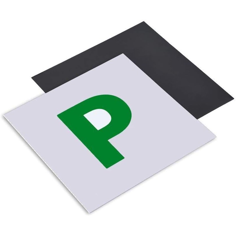 Fully Magnetic Car P-Plates Red L Plate 2 Pack for