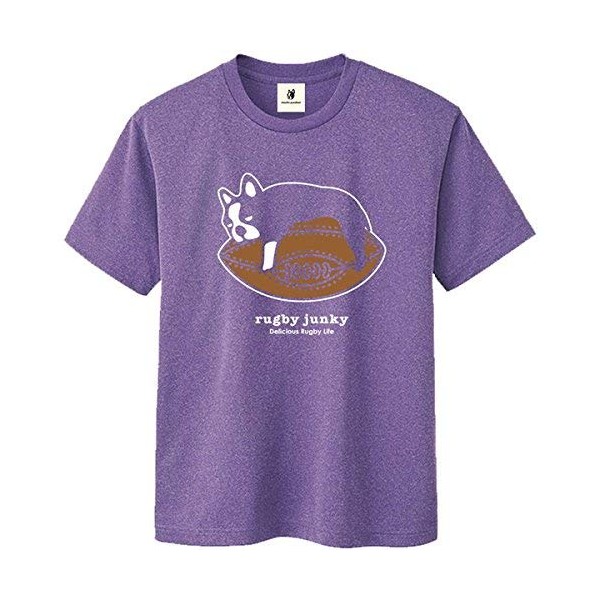 ◎ sakka-zyanki- (Soccer Junky) drytee Tri ragubi-・amehuto T-Shirt rj17522 – 134 , purple