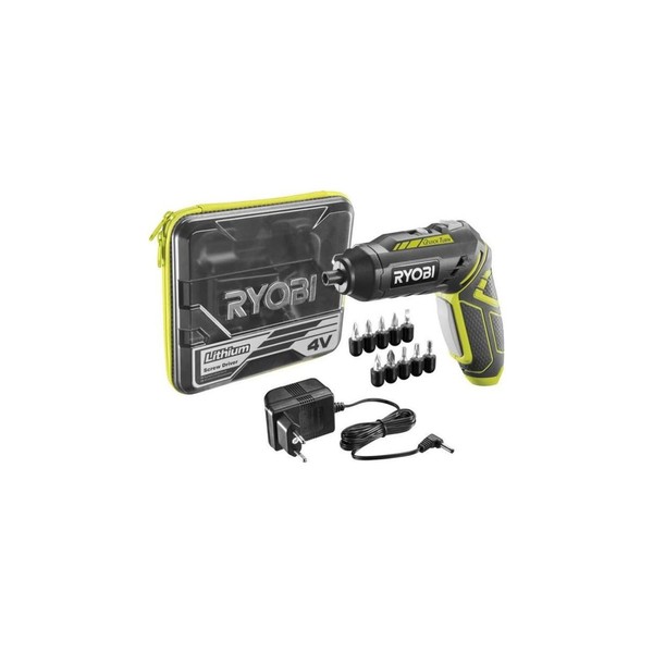 RYOBI Tournevis + 5 accessoires - 4V - 1,3Ah