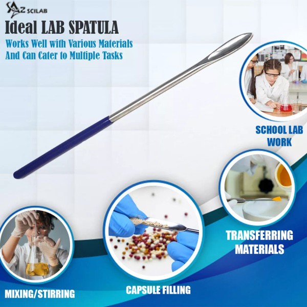 A2Z Scilab New Stainless Steel Micro Lab Scoop Spoon Spatula