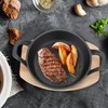 Sliner 4 Sets Mini Cast Iron Skillet Small Cast Iron