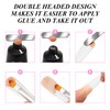 4 Pieces Of Double-Head Manicure Tools, Nail Smudge Brush, Multi-Function