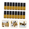 PACKOVE 20pcs Glass Roller Bottles Essential Oil Roll Containers Leak