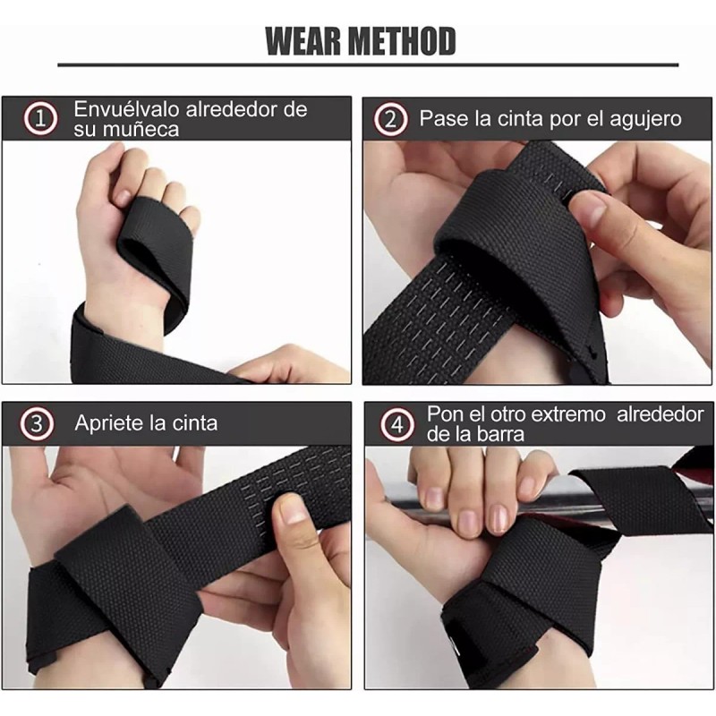 Baixi Straps Muñequera Gym Crossfit Pesas Lifting Fitness Cinta