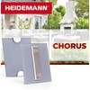 HEIDEMANN Türklingel Chorus - elektronische Haustürklingel - Mehrklanggong - rauchglas