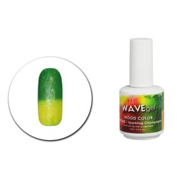 WAVEGEL Color Changing Nail Gel Polish - Mood Collection - #068 Sparkling Champagne I 0.5 Oz