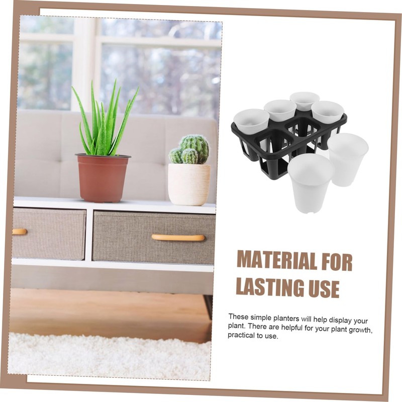 SUPVOX Garden Decor 6 in 1 Flower Pot Set Pot
