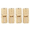 Zerodis 4 Pack 8mm Copper Brass Barrel Hinges, 180° Opening