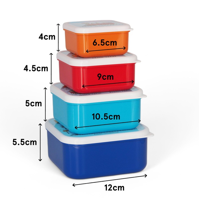 Tyrrell Katz Kids Snack Boxes with Trains Print - Children's