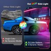 ATROVI RGB LED Side Marker Lights Replacement for Dodge Challenger