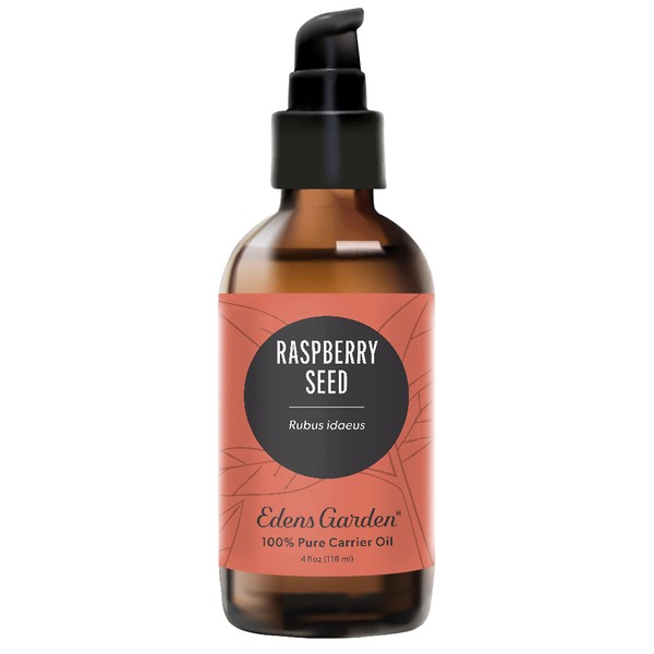 Edens Garden Raspberry Seed Carrier Oil (Best for Mixing with Essential Oils), 4 oz