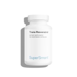 Trans-Resveratrol - Derived from the root of the Hu Zhang plant - supports the fight against oxidative stress and inflammation - vegan - gluten free - Supersmart