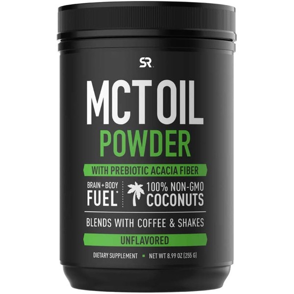 MCT Oil Powder Made from Organic Coconuts | Great Addition to Coffee, Shakes & More | USDA Organic, Non-GMO Verified, Keto & Vegan Certified (Unflavored)