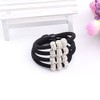 Ruihfas 10Pcs Women Girls Shiny Rhinestone Beads Hair Bands Scrunchies