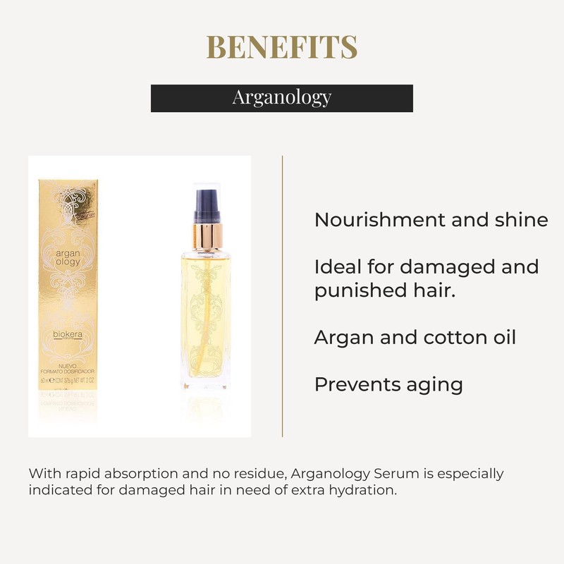 SALERM - Argan Oil Hair Serum - Biokera Arganology -