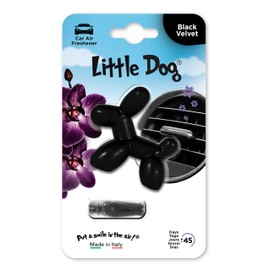 Little Joe Little Dog Gel Air Freshener Black Velvet Scent for Car Air Vent. Long-lasting, up to 45 days. Irresistible and Fun Scent for All Ages.