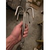 S&S Welding 6 Inch 4 Prong Welded 3/8” Stainless Pier or Bridge Gaff With Eye For Rope