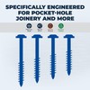 Kreg SML-C250B-50 Blue Kote Pocket Screws, 2 1/2-Inch, Coarse Thread,