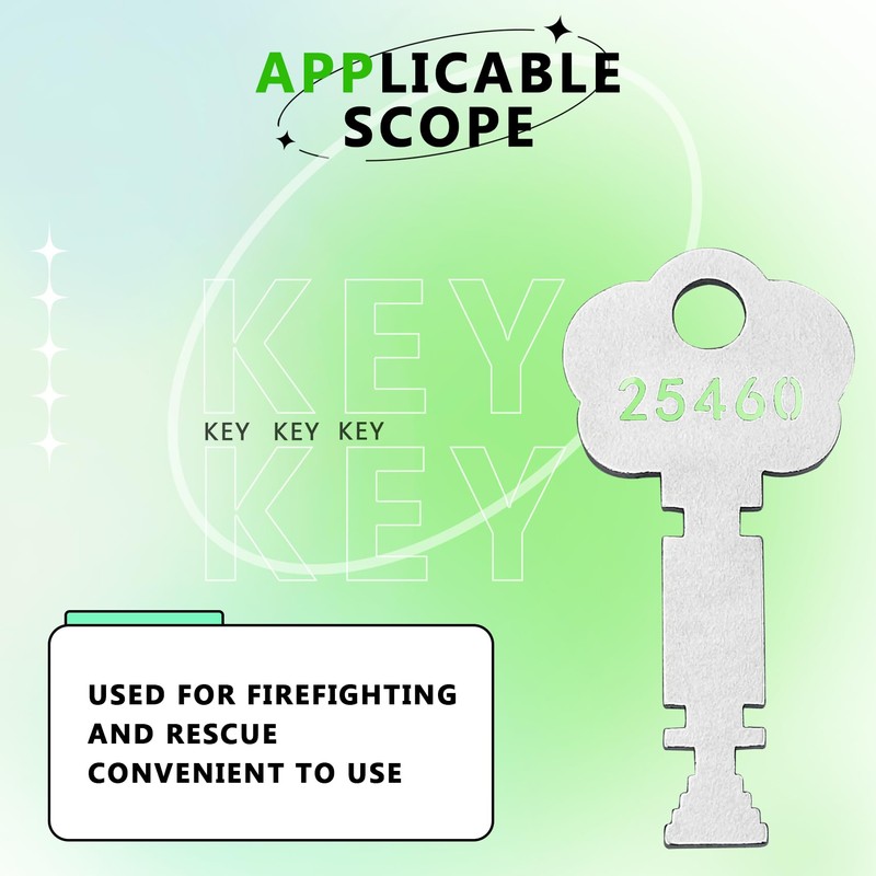 25460 Christmas Tree Key fits for Gamewell Fire Alarm Box,Fire