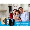 JUESMOS 12PCS Fathers Day Gift Bags 8.3" Happy Father's Day