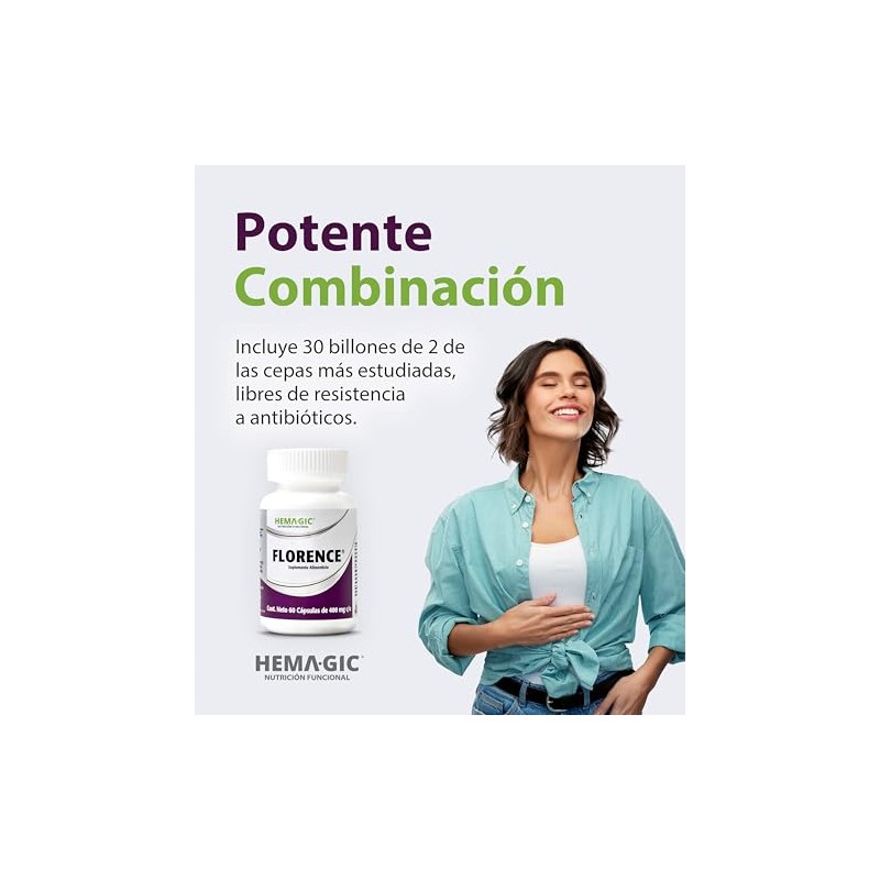 Florence Probióticos - Suplemento Alimenticio Bifidobacterium