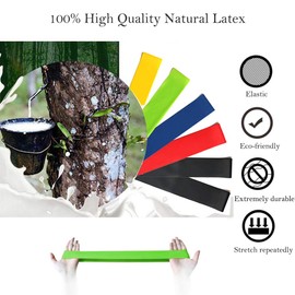 Jasonwell Bandas de Resistencia Elasticas para Ejercicio 6 PCS Ligas de Resistencia Multifuncionales para Rehabilitacion Terapeuticas Entrenamiento Fuerza Yoga Fisioterapia con Material Látex y Bolsa