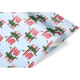 Women's Lacrosse Christmas Gift Wrap Thick Wrapping Paper Girls Lax Stick Player X-mas Present (20 inch x 30 inch sheet)