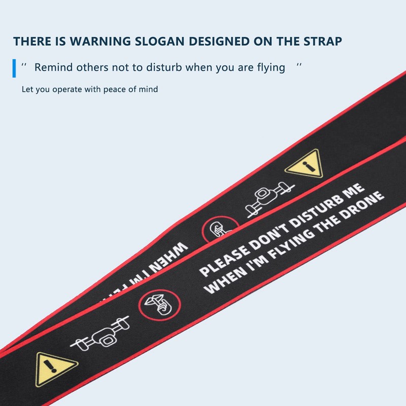 Pasamer Remote Control Strap, 62.3 cm Nylon Warning Slogan Transmitter